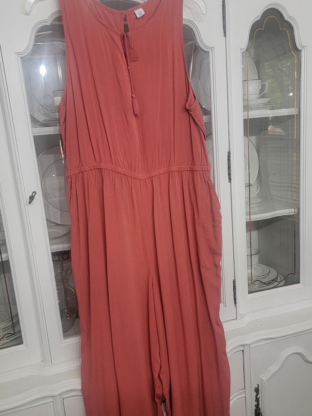 Old Navy Sleeveless Maxi Dress in Rust